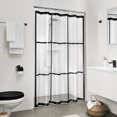 Sealskin Brix zasłona prysznicowa 180x200 cm wzór czarny 210961319