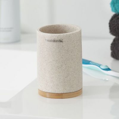 Sealskin Grace kubek do mycia zębów piaskowy/bambus 361910465