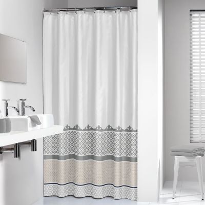 Sealskin Marrakech zasłona prysznicowa 180x200 cm poliester srebrny/orientalny 235281318
