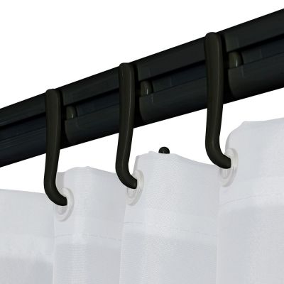 Sealskin Easy Roll kółka do zasłon prysznicowych 12 szt czarny 800129