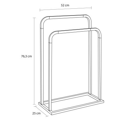 Sealskin Brix wieszak stojący czarny 800787
