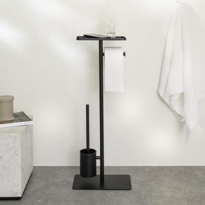 Sealskin Brix stojak na papier toaletowy ze szczotką WC i półką czarny 800788