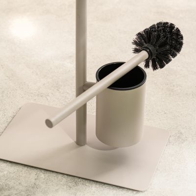 Sealskin Brix stojak na papier toaletowy ze szczotką WC i półką kaszmir 800789