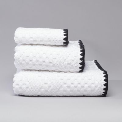 Sealskin Luna ręcznik 50x30 cm bawełniany czarny-biały 800825