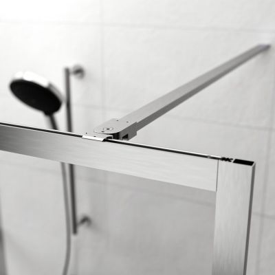 Sealskin Contour Walk-In ścianka prysznicowa 90 cm wolnostojąca stal nierdzewna szczotkowana/szkło przezroczyste CDA30886325100