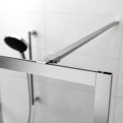 Sealskin Contour Walk-In ścianka prysznicowa 120 cm wolnostojąca stal nierdzewna szczotkowana/szkło przezroczyste CDA31186325100
