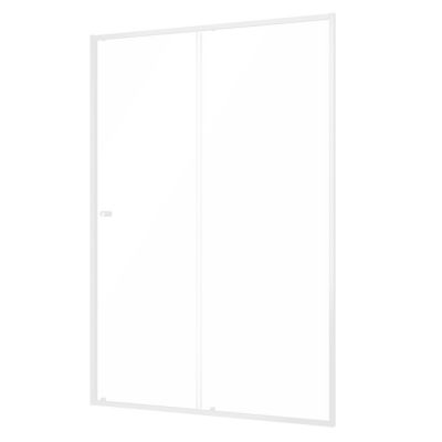 Sealskin Contour drzwi prysznicowe 120 cm wnękowe biały mat/szkło przezroczyste CD121206025100