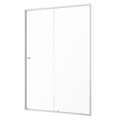 Sealskin Contour drzwi prysznicowe 140 cm wnękowe stal nierdzewna szczotkowana/szkło przezroczyste CD121406325100