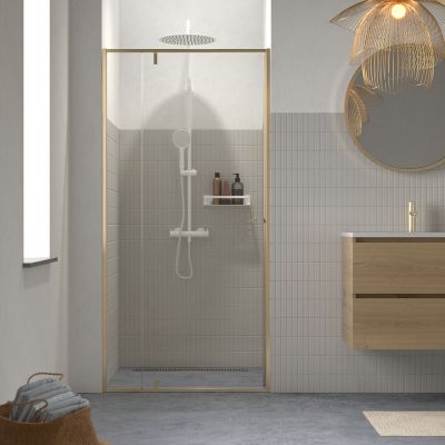 Sealskin Contour drzwi prysznicowe 100 cm złoty szczotkowany/szkło przezroczyste CD201006495100
