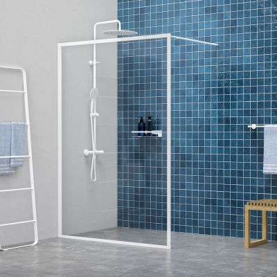 Sealskin Contour Walk-In ścianka prysznicowa 120 cm wolnostojąca biały mat/szkło przezroczyste CDA31186025100