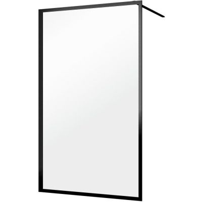 Sealskin Contour Walk-In ścianka prysznicowa 120 cm wolnostojąca czarny mat/szkło przezroczyste CDA31186195100