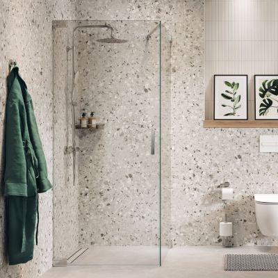 Sealskin Pure ścianka prysznicowa 90 cm chrom połysk/szkło przezroczyste PU230906265100