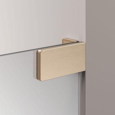 Sealskin Pure ścianka prysznicowa 90 cm złoty szczotkowany/szkło przezroczyste PU230906495100