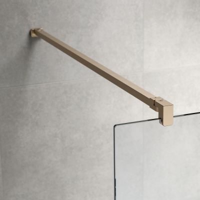 Sealskin Pure ścianka prysznicowa 90 cm złoty szczotkowany/szkło przezroczyste PU230906495100