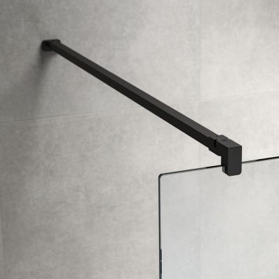 Sealskin Pure ścianka prysznicowa 100 cm czarny mat/szkło przezroczyste PU231006195100