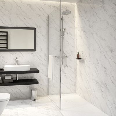 Sanplast Altus PI/ALTIIa Walk-In ścianka prysznicowa 90 cm chrom/szkło przezroczyste 600-121-2531-42-401