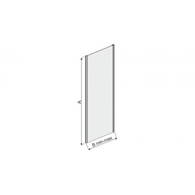 Sanplast TX ścianka prysznicowa 100 cm czarny mat/szkło przezroczyste 600-271-1330-59-401