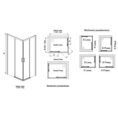 Sanplast Free Zone kabina prysznicowa 100x90 cm prostokątna srebrny połysk/szkło ze wzorem 600-271-3720-38-231