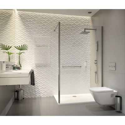 Sanplast Exa Line ścianka prysznicowa walk-in cm srebrny połysk/szkło przezroczyste 600-540-1540-38-401