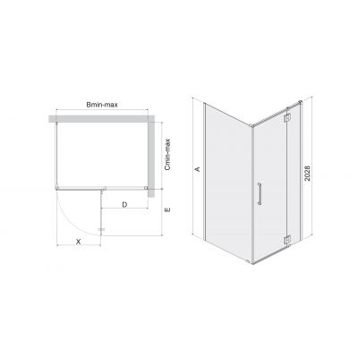 Sanplast Summer Set KNDJ2P/Summer kabina prysznicowa 100x80 cm prawa prostokątna z brodzikiem chrom/szkło przezroczyste 602-100-1140-42-401