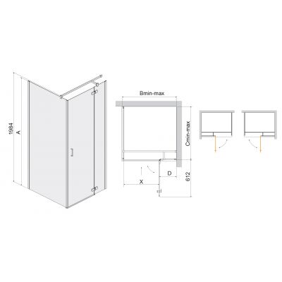 Sanplast Duo KNDJ2/DUO kabina prysznicowa 90x90 cm kwadratowa z brodzikiem chrom/szkło przezroczyste 602-260-0610-42-401