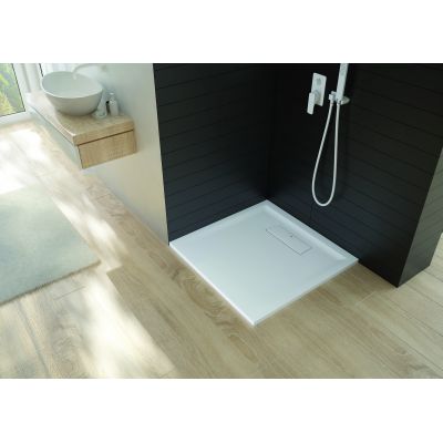 Sanplast Modern Mineral brodzik kwadratowy 80x80 cm biały 645-570-0020-01-000