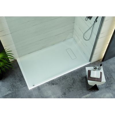 Sanplast Modern Mineral brodzik prostokątny 160x100 cm biały 645-570-0690-01-000