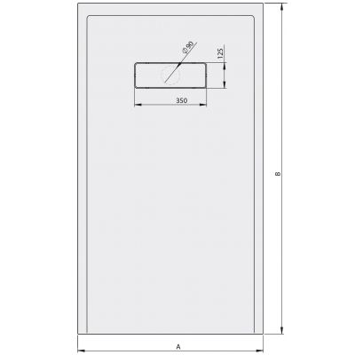 Sanplast Modern Mineral brodzik prostokątny 160x100 cm biały 645-570-0690-01-000