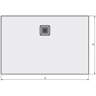 Sanplast Eco Mineral brodzik prostokątny 140x80 cm biały 645-580-0370-01-020
