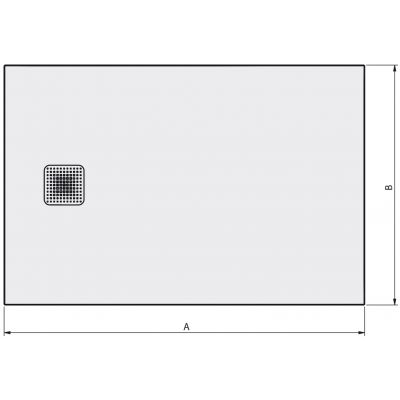 Sanplast Eco Mineral brodzik prostokątny 120x80 cm biały 645-581-0350-01-020