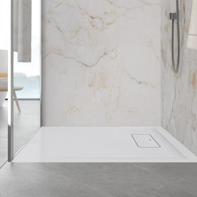 Sanplast Modern Mineral brodzik prostokątny 110x100 cm biały 645-570-0640-01-000