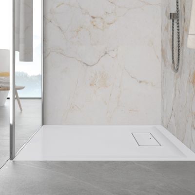 Sanplast Modern Mineral brodzik prostokątny 150x80 cm biały 645-570-0380-01-000