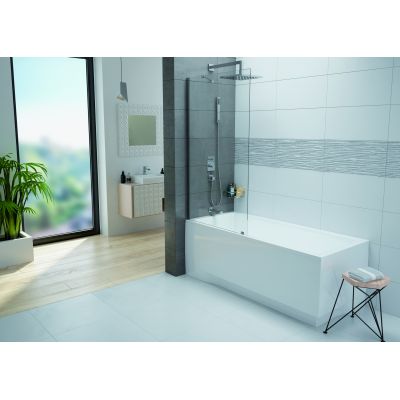 Sanplast Free Line II parawan nawannowy 70 cm 1-częściowy chrom połysk/szkło przezroczyste 600-261-0500-42-401