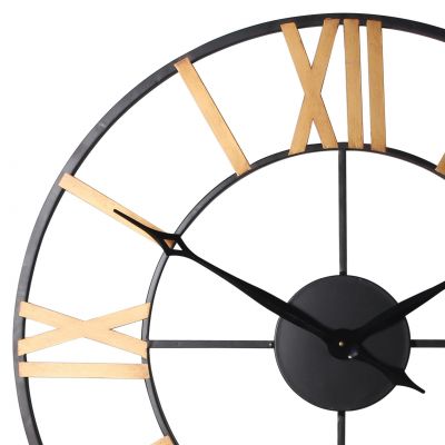 Splendid Best zegar ścienny czarny-złoty AZ-BEST