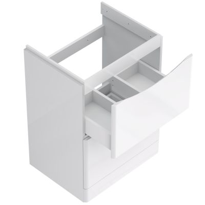 Strama Austin szafka 58,6x44,6 cm podumywalkowa stojąca biały połysk 11.102.00