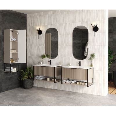 Strama Turf szafka 79.5x46 cm podumywalkowa wisząca szary 24.103.66