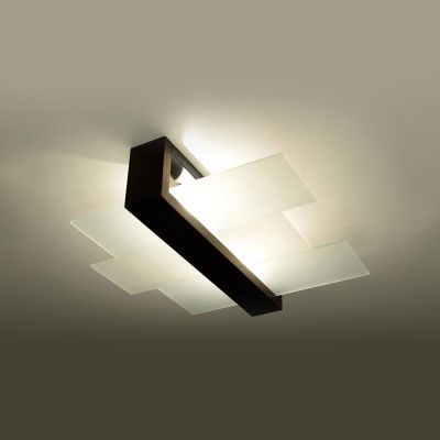 Sollux Lighting Feniks lampa podsufitowa 2x60W wenge SL.0074