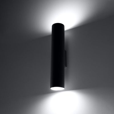 Sollux Lighting Lagos kinkiet 2x40W czarny SL.0330