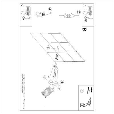 Sollux Lighting Karbon kinkiet 1x10 W zielony SL.1617