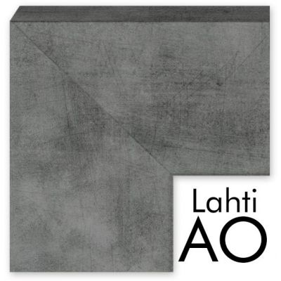 Styler Lahti lustro prostokątne 127x47 cm rama szary beton mat LU-01170