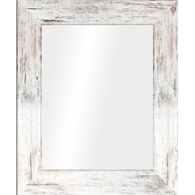 Styler Jyvaskyla lustro prostokątne 60x86 cm rama bielone przecierane drewno mat LU-01214