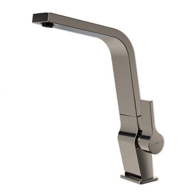 Zestaw Teka Flexlinea zlewozmywak stalowy z syfonem 54x44 cm grafit z baterią kuchenną ICC (115000024, 116030005)