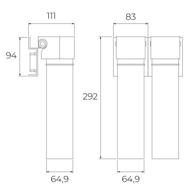 Zestaw Teka Uni bateria kuchenna do filtra wody stojąca inox z filtrem podzlewozmywakowym (116080001, 118510001)