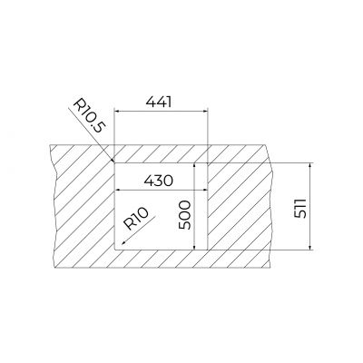 Teka Forline zlewozmywak stalowy 51x44 cm stal 115000081