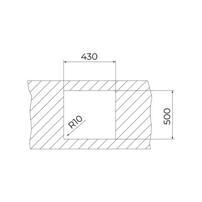 Teka Forline zlewozmywak stalowy 51x44 cm stal 115000081