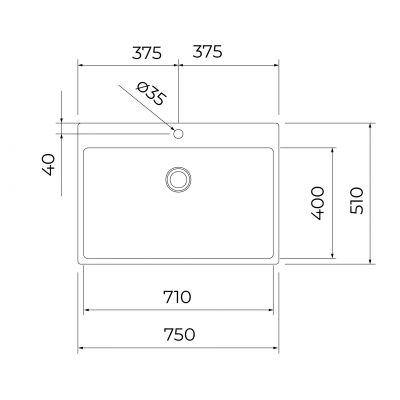 Teka Forlinea zlewozmywak z akcesoriami 75x51 cm stal 115000083