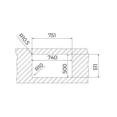 Teka Forlinea zlewozmywak z akcesoriami 75x51 cm stal 115000083