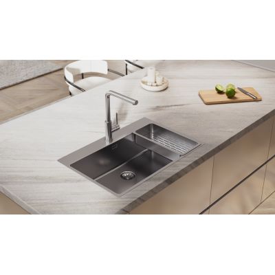 Teka Forlinea zlewozmywak z akcesoriami 75x51 cm stal 115000083