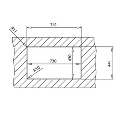 Teka Flexlinea zlewozmywak stalowy 74x44 cm 115030009
