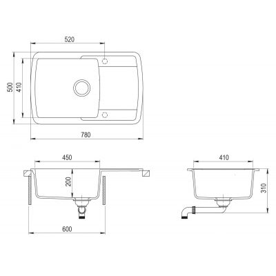 Teka Liva 60 S-TQ zlewozmywak 78x50 cm Tequarc onyx 40148180